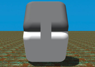 Illustration for article titled Ilusiones ópticas en 3D: ¿de qué color es el centro de estos bloques?